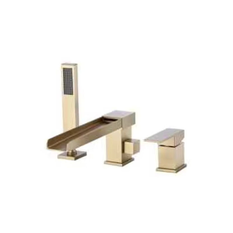 3 หลุมอ่างอาบน้ำ Faucet Mixer Tap Tap Deck